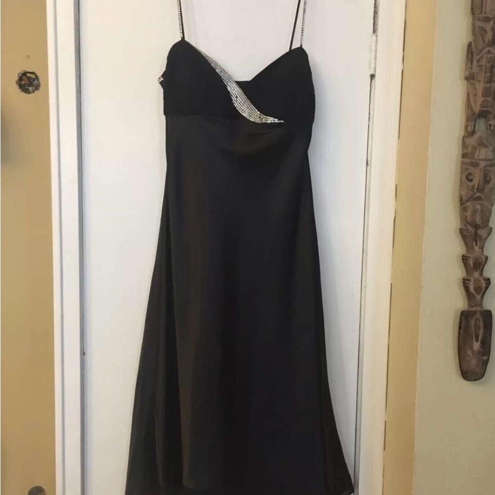 Mary L Couture Black Backless Dress